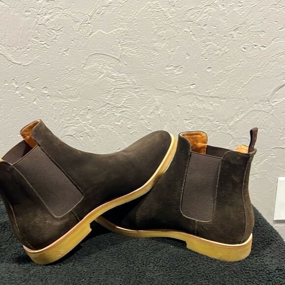 🔥🔥 NEW REPUBLIC By Mark McNairy Brown Suede Chelsea Chukka Boots Men 11.5 - EU - Picture 5 of 12